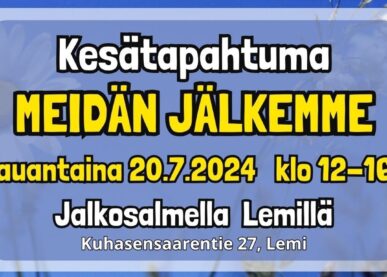 Tekstin Kesätapahtuma Meidän jälkemme kuva