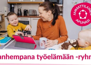 Tekstin Vanhempana työelämään -vertaisryhmä kuva