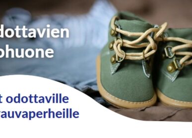 Tekstin Odottavien olohuone – uni ja lepo vauvaperheessä kuva