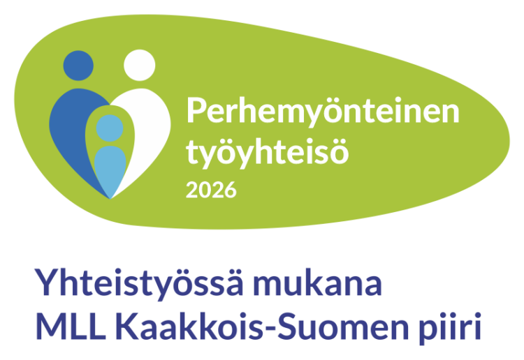 Perhemyönteinen työyhteisölogo vuodelle 2026