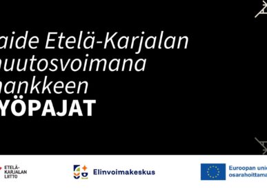 Tekstin Taide Etelä-Karjalan muutosvoimana -hankkeen työpajat kuva