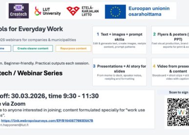 Tekstin Webinar for Efficient AI use for everyday work kuva